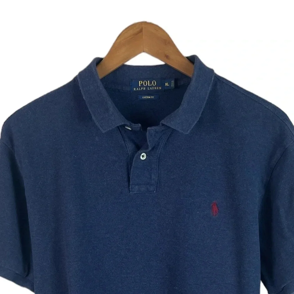PO479 Mens Polo Ralph Lauren Custom Fit Preppy Designer Polo Shirt XL